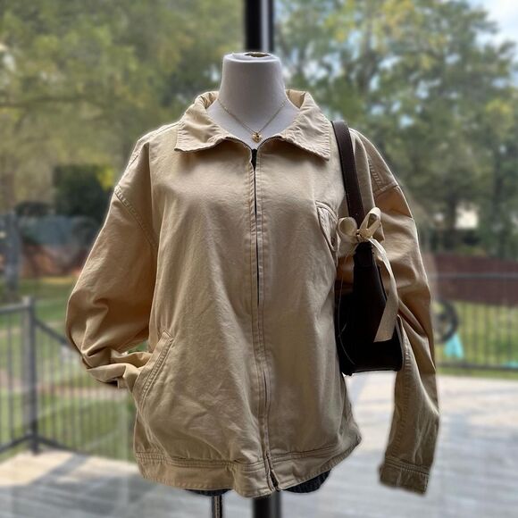 Gap Women's Cream and Yellow Jacket - Picture 1 of 4